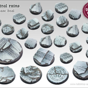 Ancestral Ruins Starter Deal Rundbases (20-5-1) Tabletop Art Base 25 40 60 mm