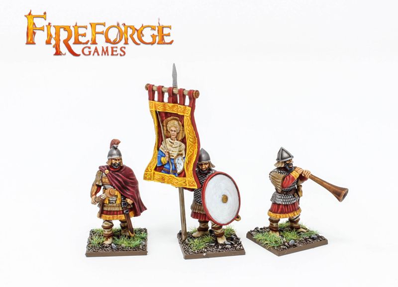 Byzantine Infantry Command Fireforge Games Mittelalter Middle Ages Leader Banner