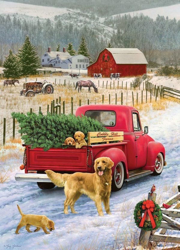 Cobble Hill / Outset Media Christmas on the Farm 1000 Teile Puzzle Cobble-Hill-70057