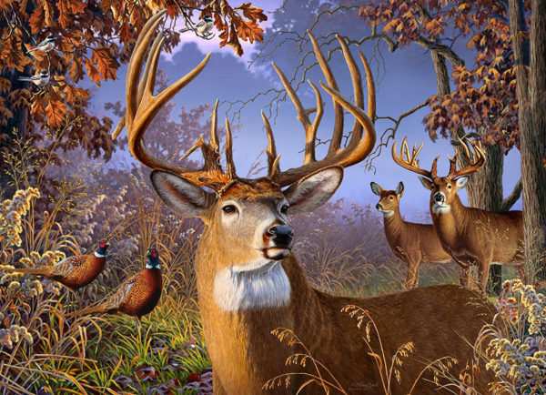 Cobble Hill / Outset Media Jack Pine - Deer and Pheasant 1000 Teile Puzzle Cobble-Hill-70055