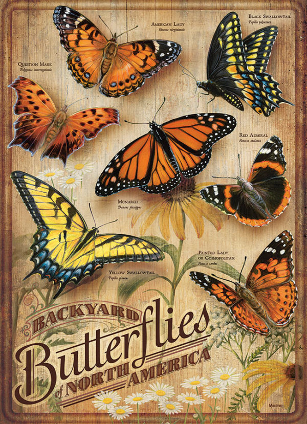 Cobble Hill / Outset Media XXL Teile - Backyard Butterflies 500 Teile Puzzle Cobble-Hill-85006