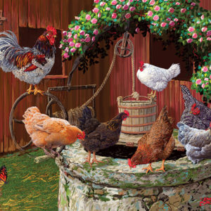 Cobble Hill / Outset Media XXL Teile - The Chickens are Well 275 Teile Puzzle Cobble-Hill-88029