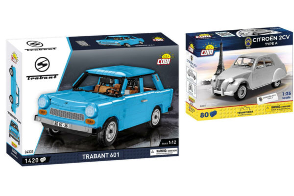 Cobi Youngtimer 2er Set: Collection - Modellbausatz Trabant 601 S hellblau + - Citroen 2CV Type A