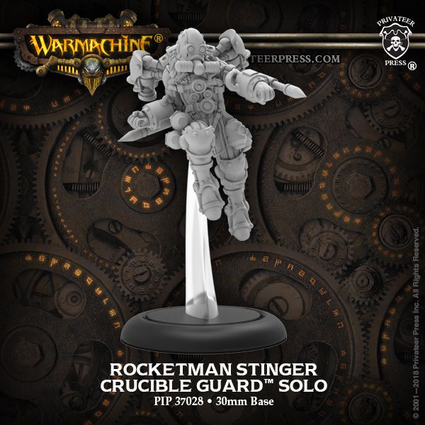 Crucible Guard Rocketman Stinger Solo PIP37028 Warmachine