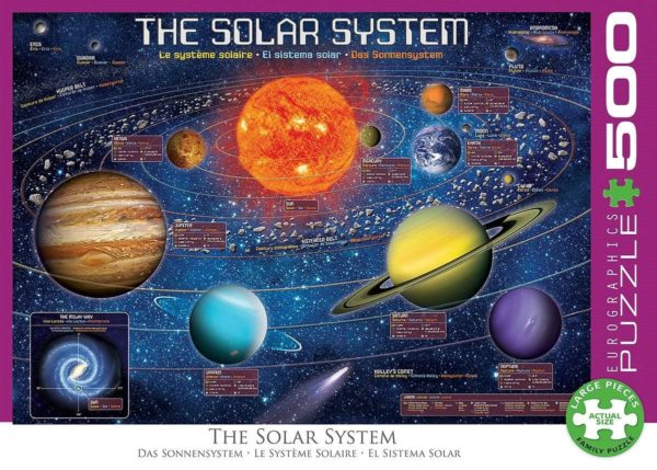 Eurographics XXL Teile - The Solar System Illustrated 500 Teile Puzzle Eurographics-6500-5369