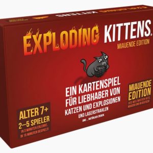 Exploding Kittens Miauende Edition (De) Kartenspiel Familienspiel Katzen Spiel