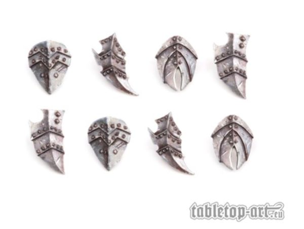 Fantasy Warrior Schilder Set 2 (8) Tabletop Art Base Gestaltung Umbau Shields