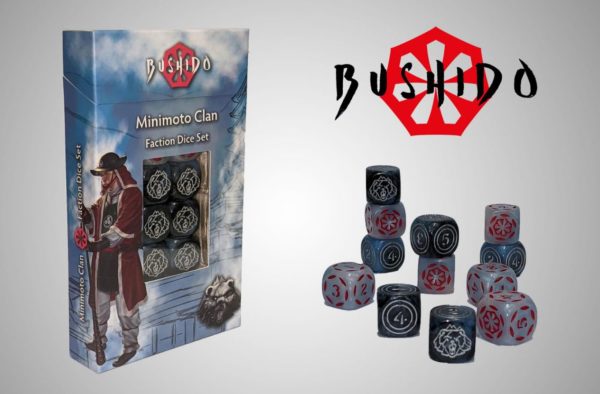 GCT Bushido Minimoto Clan Faction Dice Set Tabletop Spiel WÃ¼rfel Set