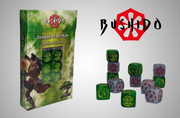 GCT Bushido Temple of Ro-Kan Faction Dice Set Tabletop Spiel WÃ¼rfel Set