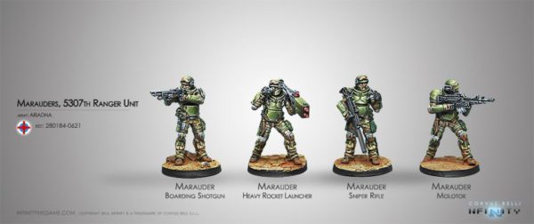 Infinity Ariadna 5307th Composite Ranger Unit Marauders Ariadna Corvus B. 280184