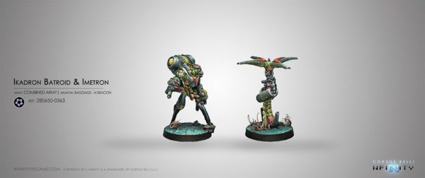 Infinity Combined Army Ikadron Baggage Repeater and Ãmetron Corvus Belli
