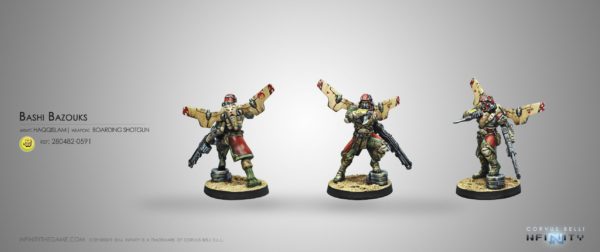 Infinity - Haqqislam Bashi Bazouks (Boarding Shotgun) Corvus Belli 280482