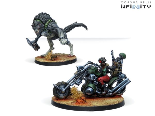 Infinity NA2 Carmen Johns & BÃ¢tard Corvus Belli INF 280740 Batard demon mercs
