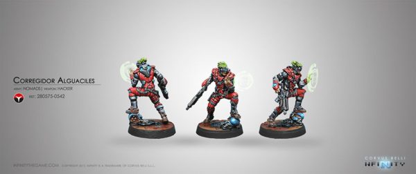 Infinity Nomads Corregidor Alguaciles (Hacker) Corvus Belli INF280575 Hacken