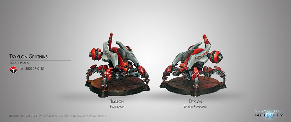 Infinity Nomads Tsyklon Sputniks Corvus Belli INF280529 Feuerbach Spitfire