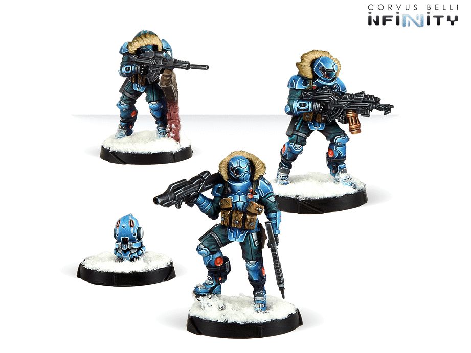 Infinity PanOceania Vargar Maximum Security Team Corvus Belli CodeOne INF 281214 Code One