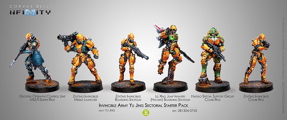 Infinity Yu Jing Invincible Army Sectorial Starter Pack Corvus Belli INF281304
