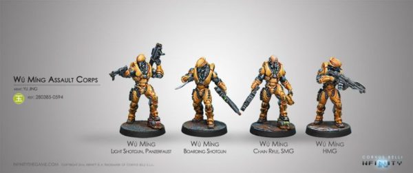 Infinity - Yu Jing WÃº MÃ­ng Assault Corps Corvus Belli 280385 Sturmkorps Namenlos