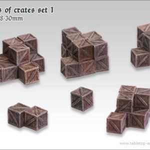 Kistenstapel Set 1 (6) Tabletop Art Base Gestalltung GelÃ¤nde Kiste Kisten 28mm