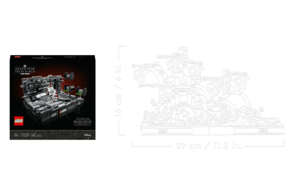 LEGO® 2er Set: 75329 Death Star Trench Run Diorama + 75330 Jedi Training auf Dagobah – Diorama