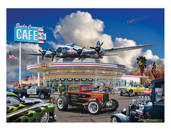 Master Pieces Cruisin' Route 66 Bomber Command CafÃ© 1000 Teile Puzzle Master-Pieces-72078