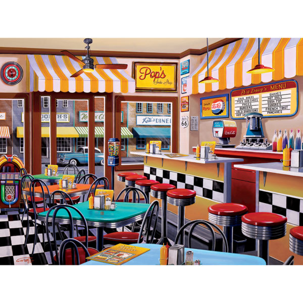 Master Pieces Pop's Soda Fountain 750 Teile Puzzle Master-Pieces-31829