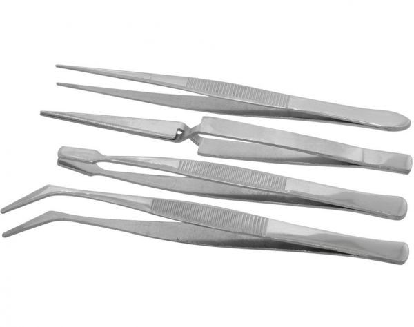 Pinzetten Set 4-tlg 105 bis 120 mm lang Donau Elektronik Modellbau Hobby Basteln