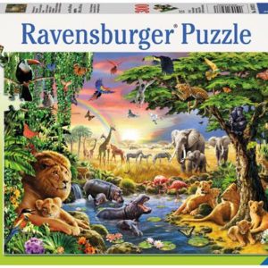 Ravensburger Puzzle Abendsonne am Wasserloch