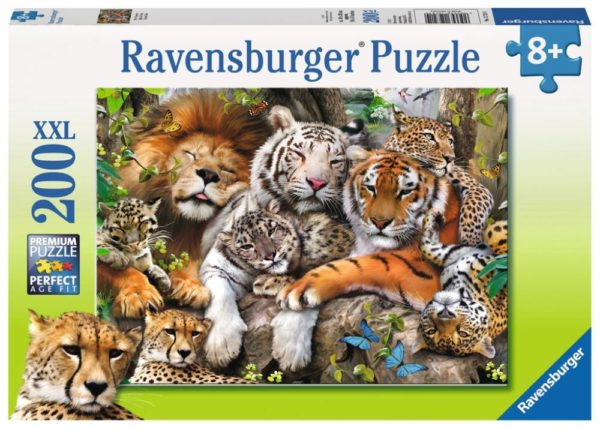 Ravensburger Puzzle P Schmusende Raubkatzen 200 T