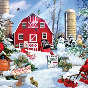 SunsOut Lori Schory - A Snowy Day on the Farm 1000 Teile Puzzle Sunsout-35025