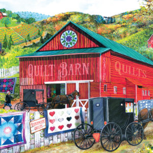 SunsOut Tom Wood - Stopping at the Quilt Barn 1000 Teile Puzzle Sunsout-28785