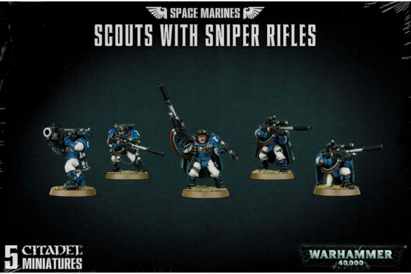 Warhammer 40,000 Space Marines Scout mit Sniper Rifles 48-29