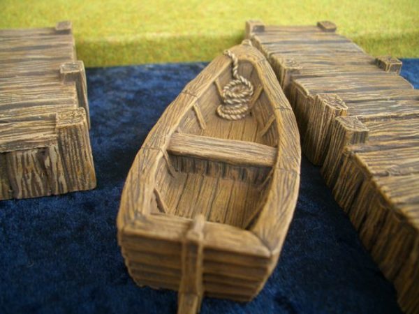 Ziterdes Boot und Steg 28mm 79127 Terrain GelÃ¤nde Boat Jetty piraten