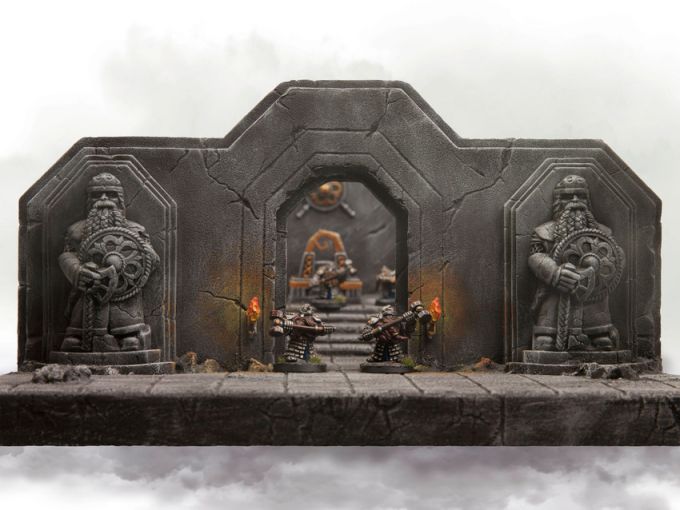 Ziterdes DunkelWelt Zwergentor 28mm 79401 Terrain Gelände Dwarf Gate