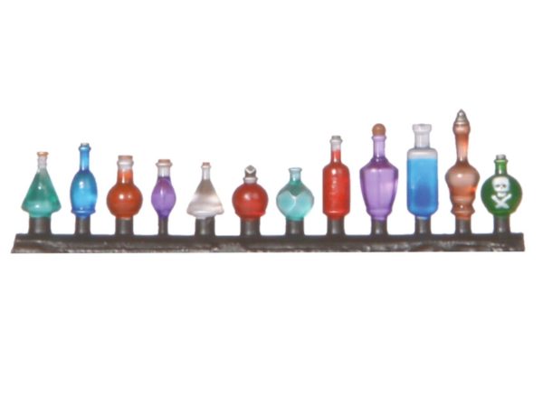 Ziterdes Glasflaschen Set (24) 28mm 79237 Tabletop Terrain FlÃ¤schchen klar