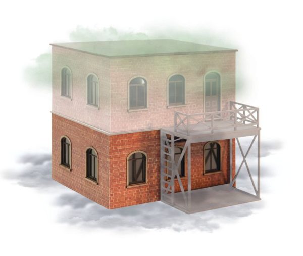 Ziterdes Mietshaus Erdgeschoss Klinkefassade 28mm 12217 Terrain GelÃ¤nde