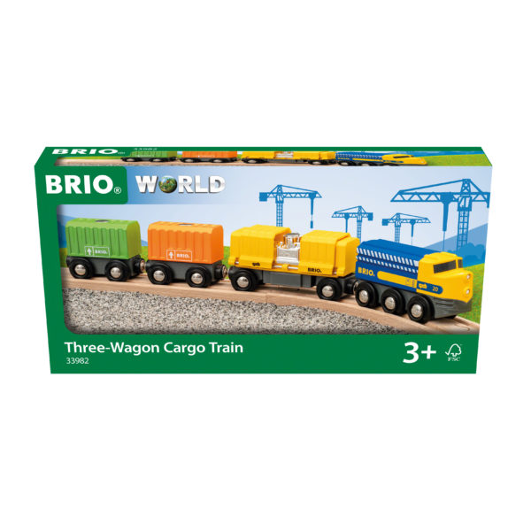 BRIO Güterzug mit drei Waggons