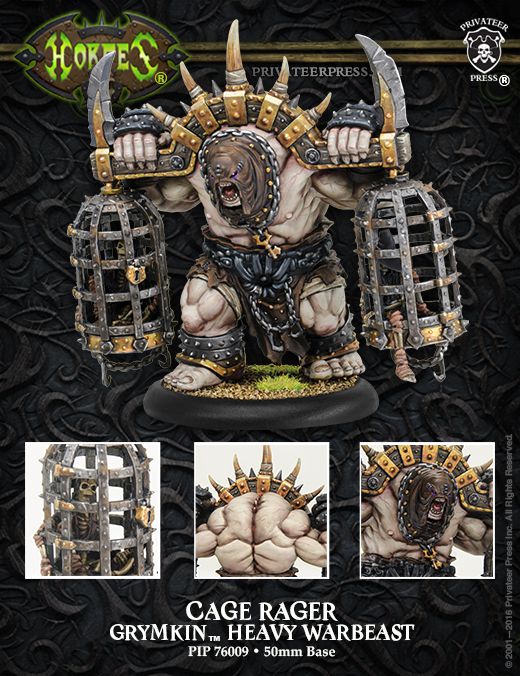 Grymkin Cage Rager Heavy Warbeast Privateer Press Hordes PIP76009 Warmachine PP