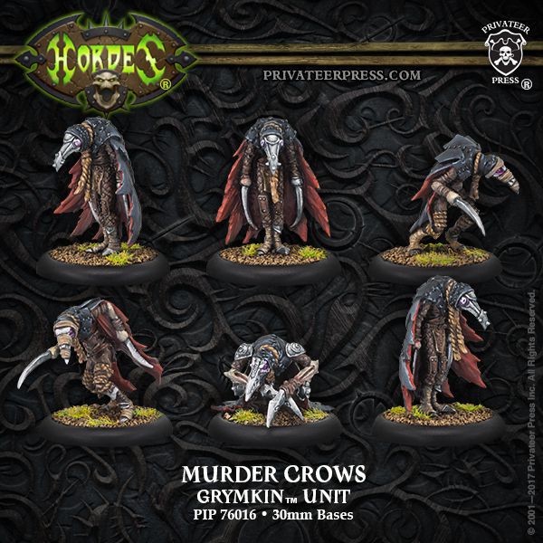 Grymkin Murder Crows Unit Privateer Press Hordes PIP76016 Warmachine Dead Crow