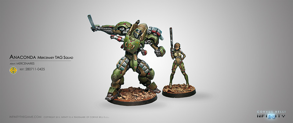 Infinity - Anaconda, Mercenary TAG Squad - Corvus Belli 280711 Mercenaries