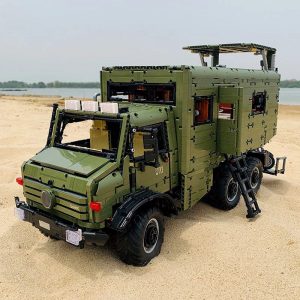 Leier J907 - MB Uni Truck Survival Prepper LKW - 6689 Klemmbausteine