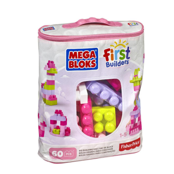 Mega Bloks DCH54 - Bausteinebeutel Medium Pink - 60 Bauteile