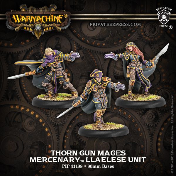 Mercenary Thorn Gun Mages Llaelese Unit Privateer Press Warmachine PIP41138 Merc