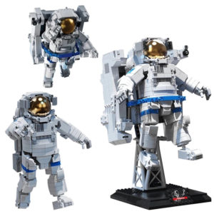 QZL 90022 - Weltraumforschung Astronaut Figur - 1515 Klemmbausteine