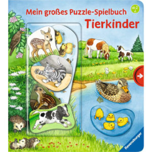 Ravensburger 43812 Mein großes Puzzle-Spielbuch Tierkinder ab 2 Jahren