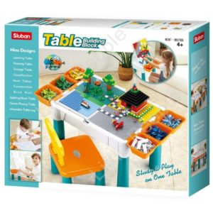 Sluban M38 B0788 - 3in1 Bausteine Spieltisch mit Stuhl, inkl. ZubehÃ¶r