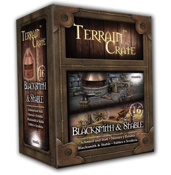 Terrain Crate Blacksmith & Stable Mantic Games D&D GelÃ¤nde PNP Schmied und Stall
