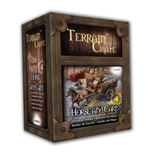 Terrain Crate Horse and Cart Mantic Games D&D GelÃ¤nde PNP Pferd und Karren