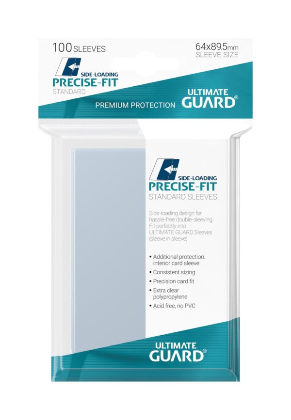 Ultimate Guard Precise Fit Sleeves Side Loading Standard Transparent (Clear) 100