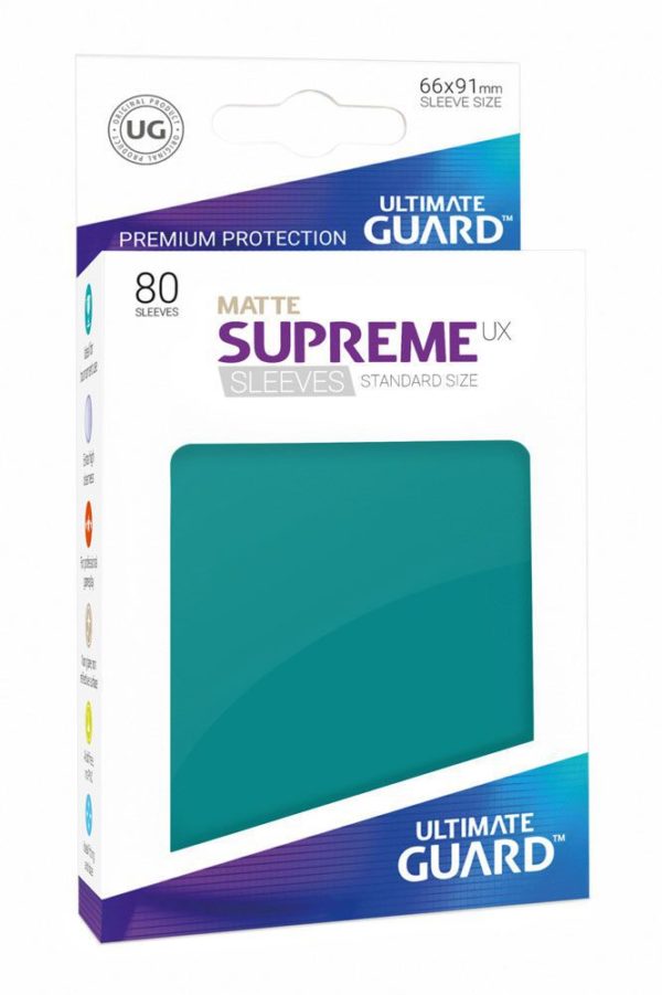 Ultimate Guard - Supreme UX Sleeves Standard Matte Petrol 80 StÃ¼ck KartenhÃ¼llen
